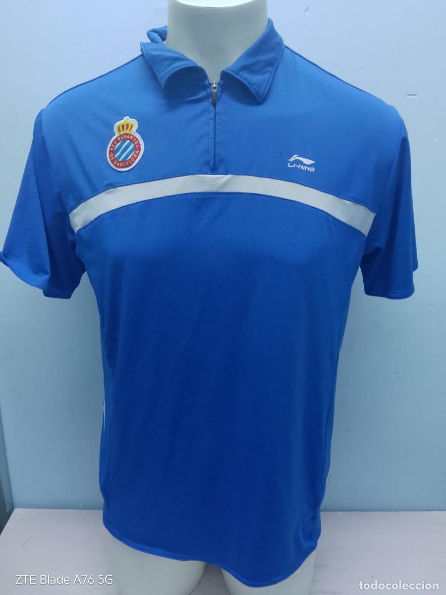 Coleccionismo deportivo: RCD ESpanyol polo jersey entreno training for players xxl 55cts
