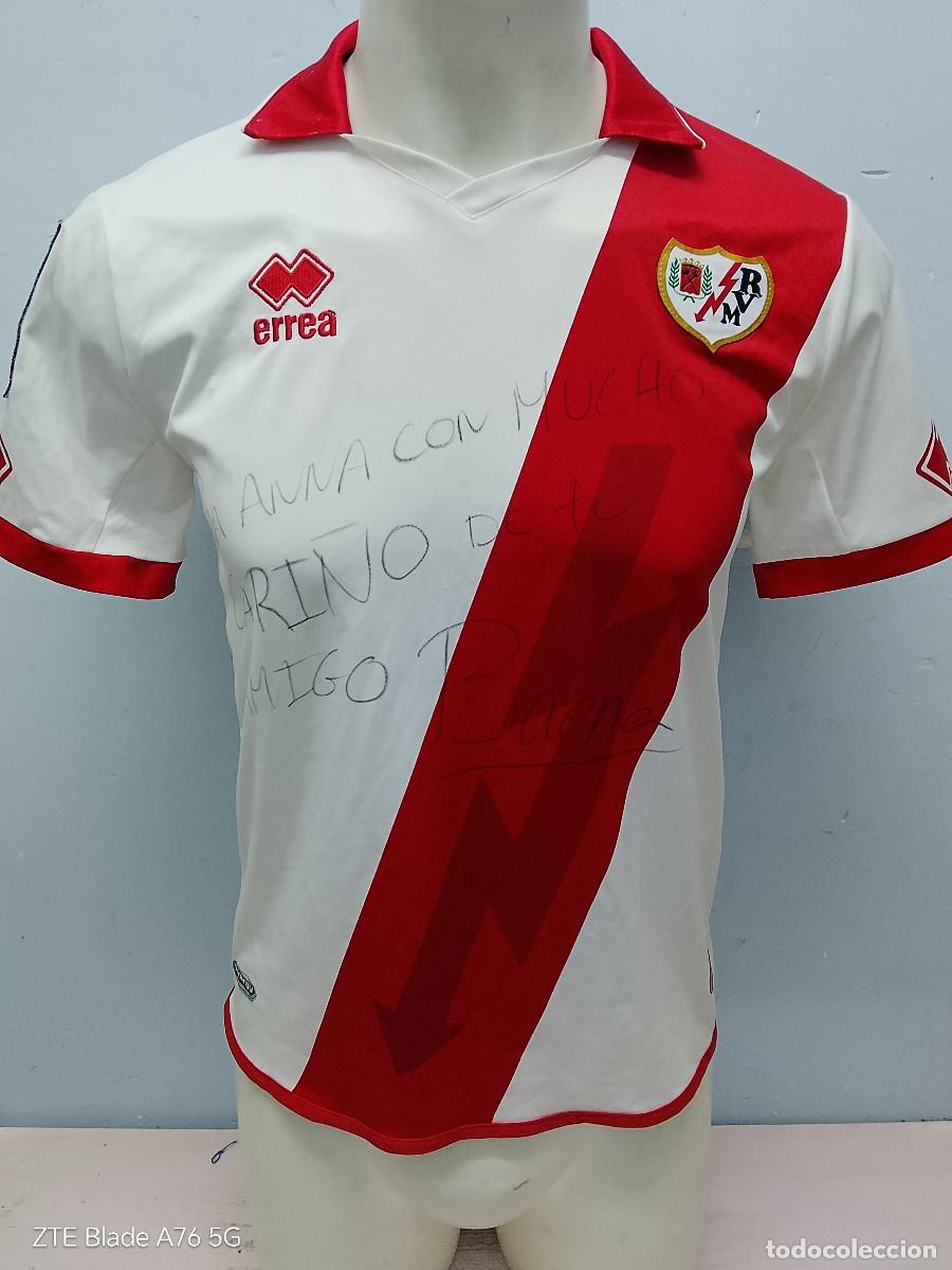 Coleccionismo deportivo: Rayo Vallecano camiseta futbol football shirt Signed Firmada s 48cts