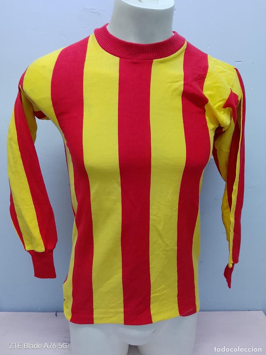 Coleccionismo deportivo: 1970 catalunya generica vintage algodon camiseta futbol football shirt Sastre senyera S 48cts sant a