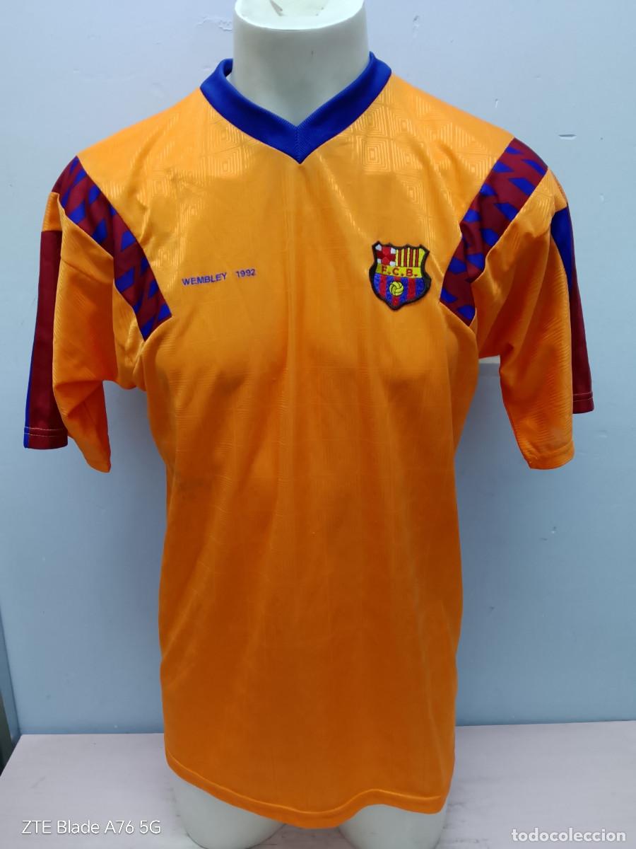 Coleccionismo deportivo: FC Barcelona wembley 1992 camiseta futbol football shirt conmemorativa L 60cts