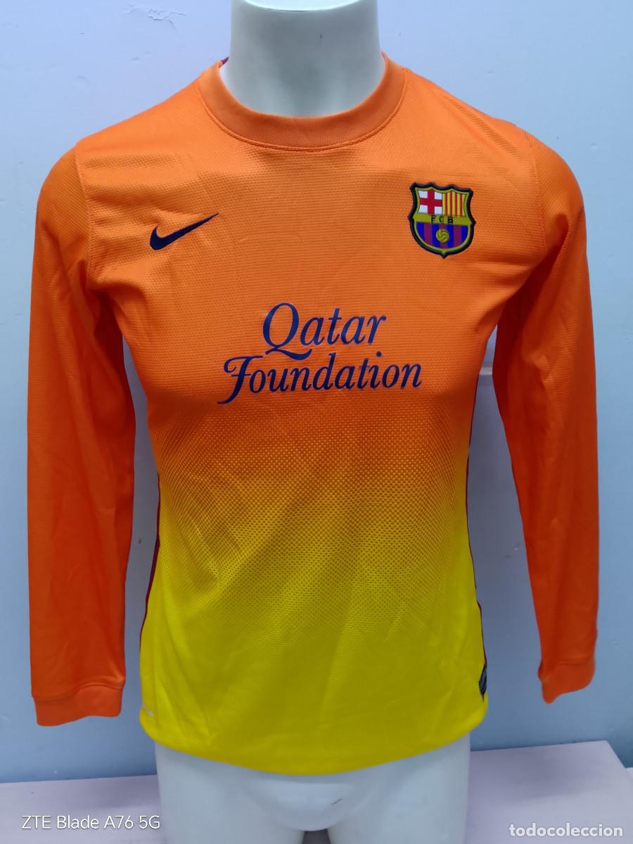 Coleccionismo deportivo: FC Barcelona match worn camiseta futbol football shirt M 52cts young player girl femme femenino
