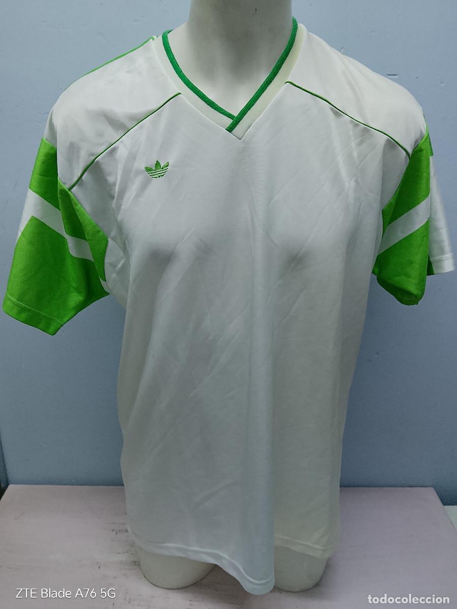 Coleccionismo deportivo: 1980 vintage adidas camiseta futbol football shirt generica L 61cts