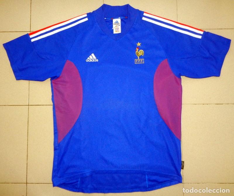 Coleccionismo deportivo: CAMISETA SHIRT ANTIGUA F&Uacute;TBOL SELECCI&Oacute;N FRANCIA MUNDIAL COREA JAPON 2002. FRANCE. ORIGINAL ADIDAS