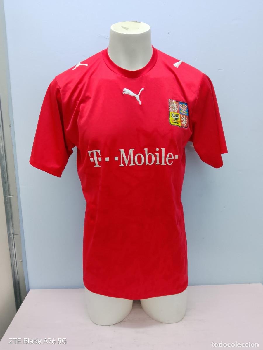 Coleccionismo deportivo: Rep&uacute;blica Checa Czech camiseta futbol football shirt L 56cts
