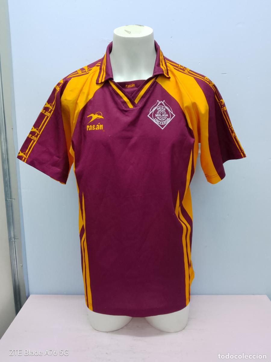 Coleccionismo deportivo: Pe&ntilde;a M&aacute;laga Universal Malaga camiseta futbol vintage Rasan aficionados xl 64cts