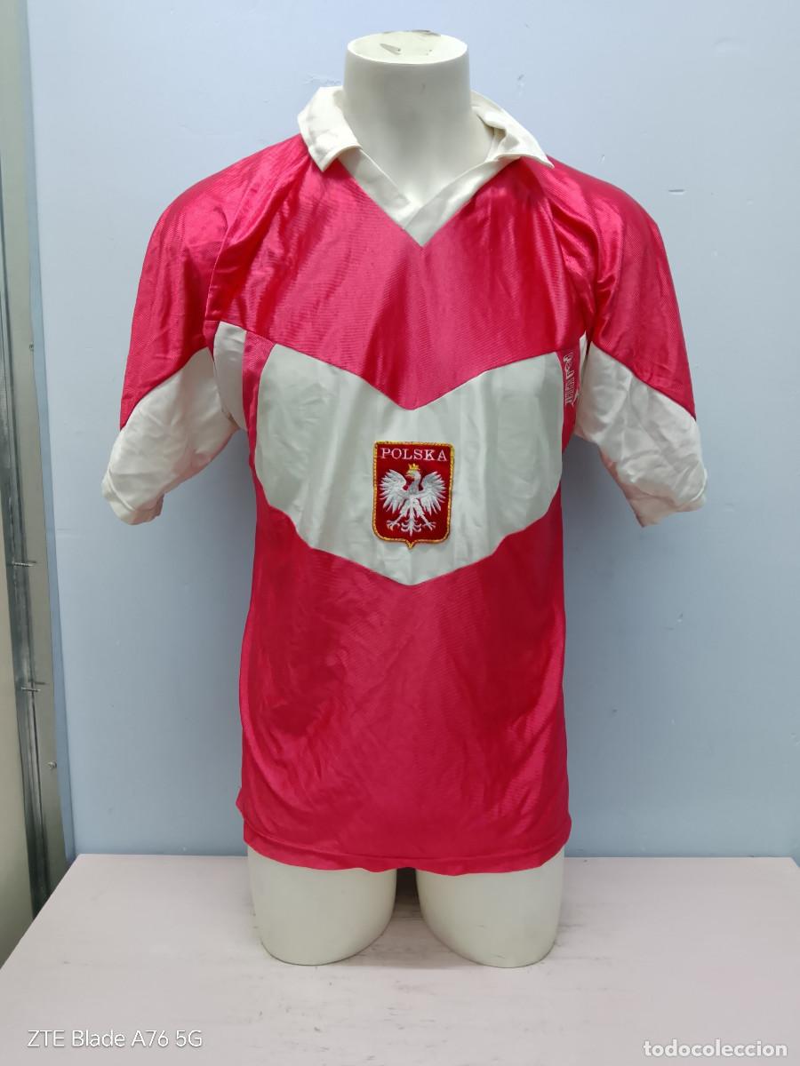 Coleccionismo deportivo: 1980 Polska Poland Polski football national shirt team camiseta futbol M L