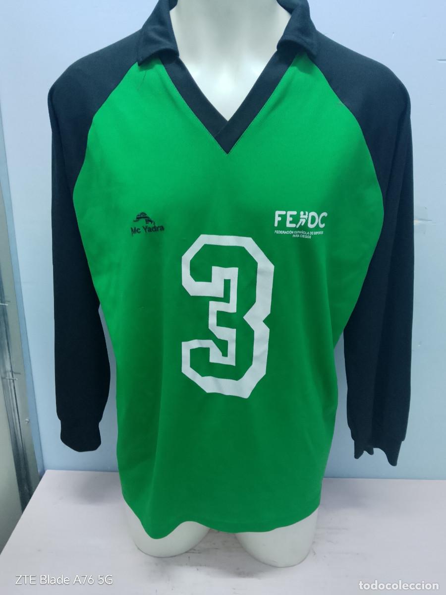 Coleccionismo deportivo: Federaci&oacute;n Espa&ntilde;ola de Deportes para Ciegos McYadra vintage camiseta futbol