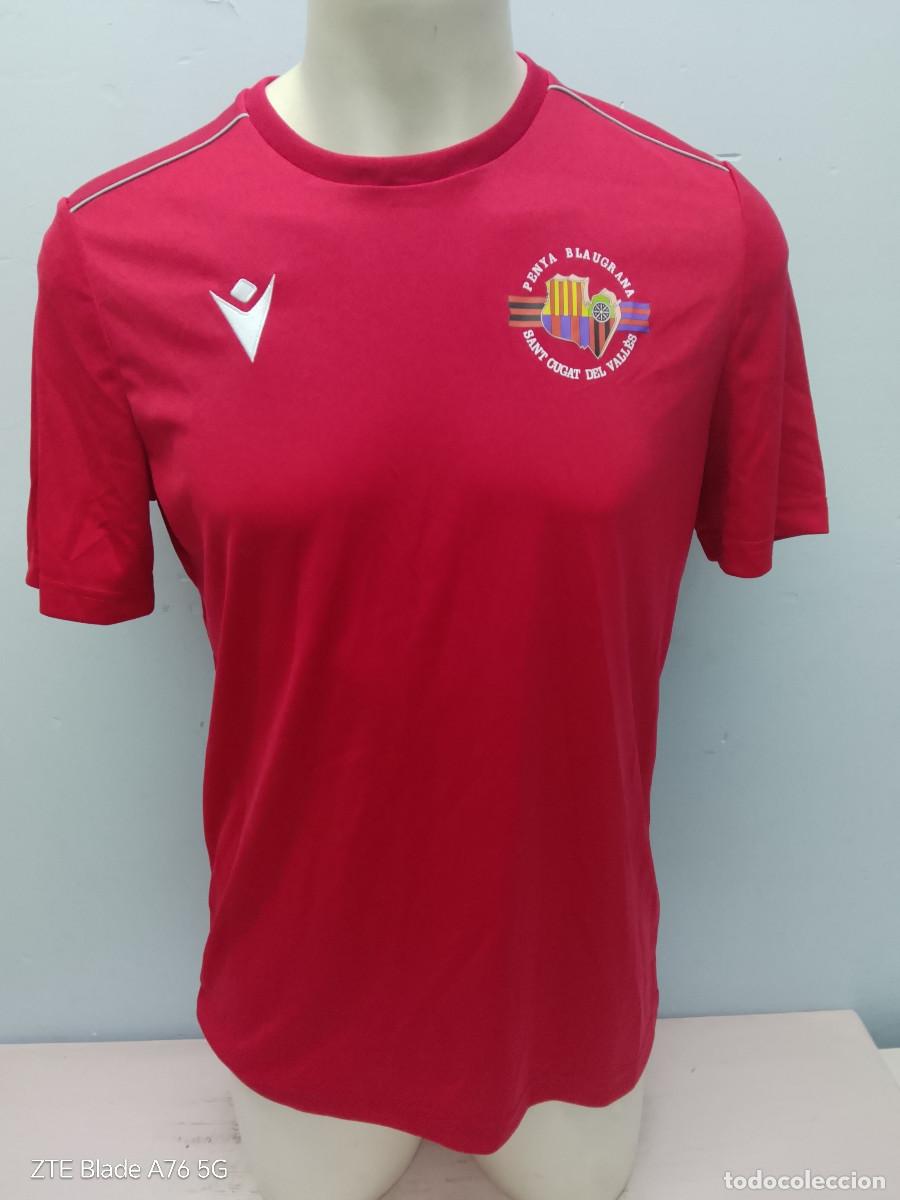 Coleccionismo deportivo: Penya Blaugrana Sant Cugat del Vall&egrave;s FC Barcelona camiseta futbol L 54cts