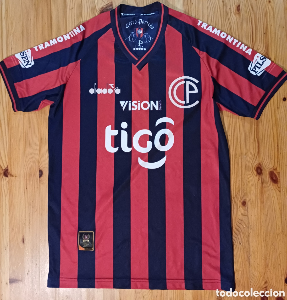 Coleccionismo deportivo: Camiseta Cerro Porte&ntilde;o Futbol Paraguay