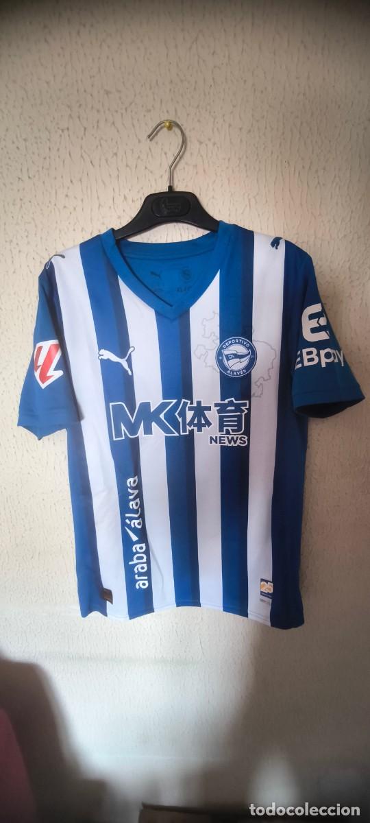 Coleccionismo deportivo: Original | Camiseta Futbol Shirt | Talla S | Deportivo Alaves 18 Jon Guridi match worn vs Valencia