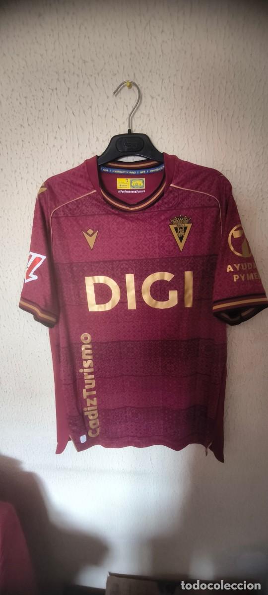 Collectionnisme sportif: Original | Camiseta Futbol Shirt Football | Talla L | Cadiz CF - 37 Jeronimo Domina - match worn