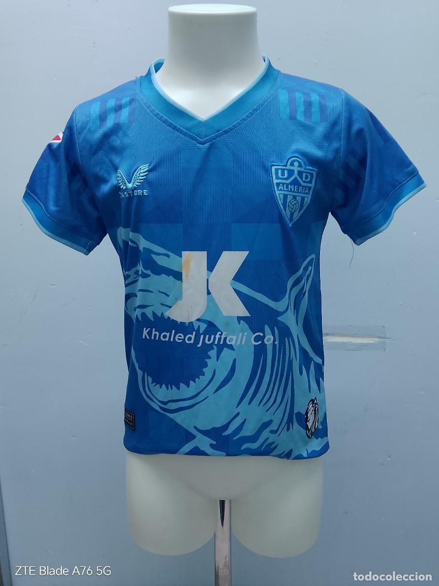 Coleccionismo deportivo: UD Almeria camiseta futbol football shirt age 10 36cts ni&ntilde;o