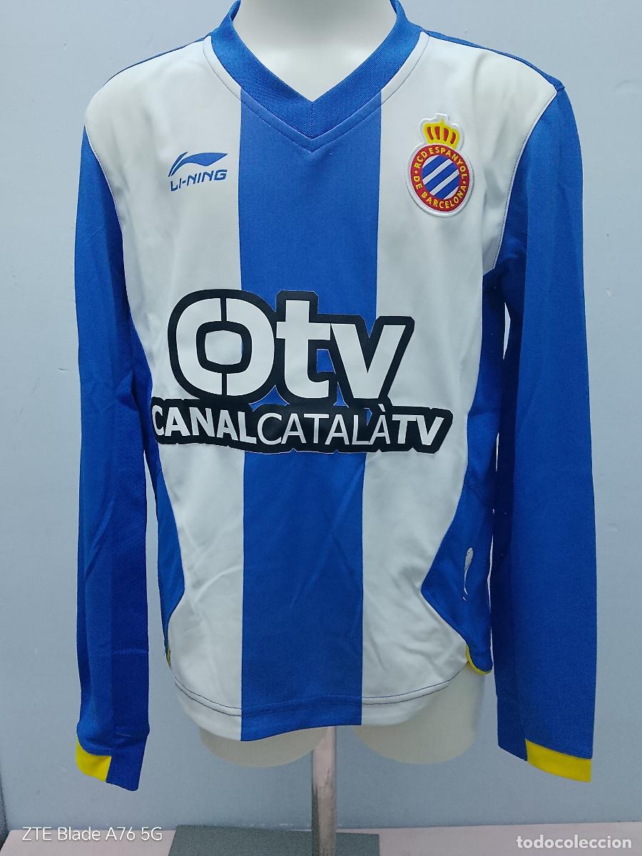 Coleccionismo deportivo: RCD Espanyol alevin match worn camiseta futbol football shirt 4xs 41cts