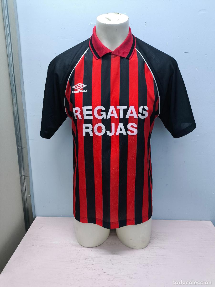 Coleccionismo deportivo: Regatas Rojas futbol dissolved amateur camiseta futbol football shirt L umbro