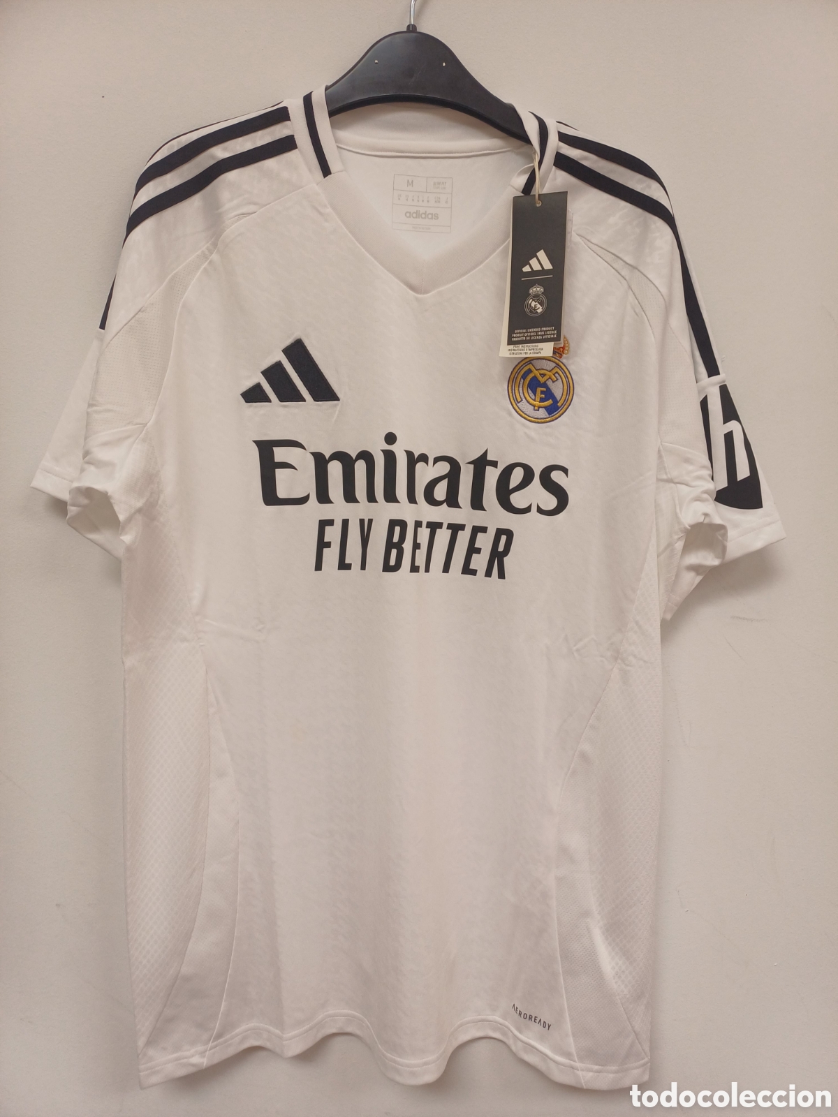 Coleccionismo deportivo: CAMISETA ADIDAS REAL MADRID 2024/25 TALLA M NUEVA CON ETIQUETAS