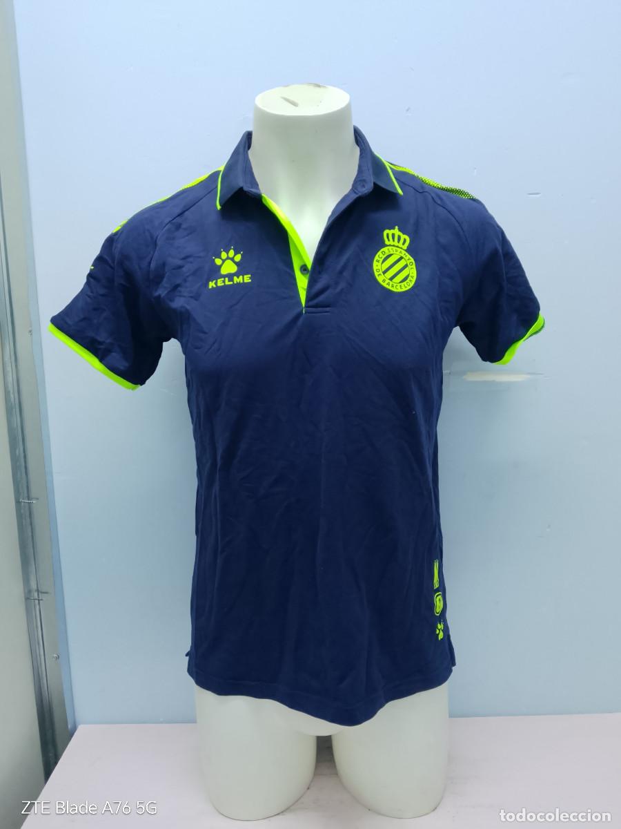 Coleccionismo deportivo: RCD Espanyol polo jersey shirt camiseta entreno S 52cts