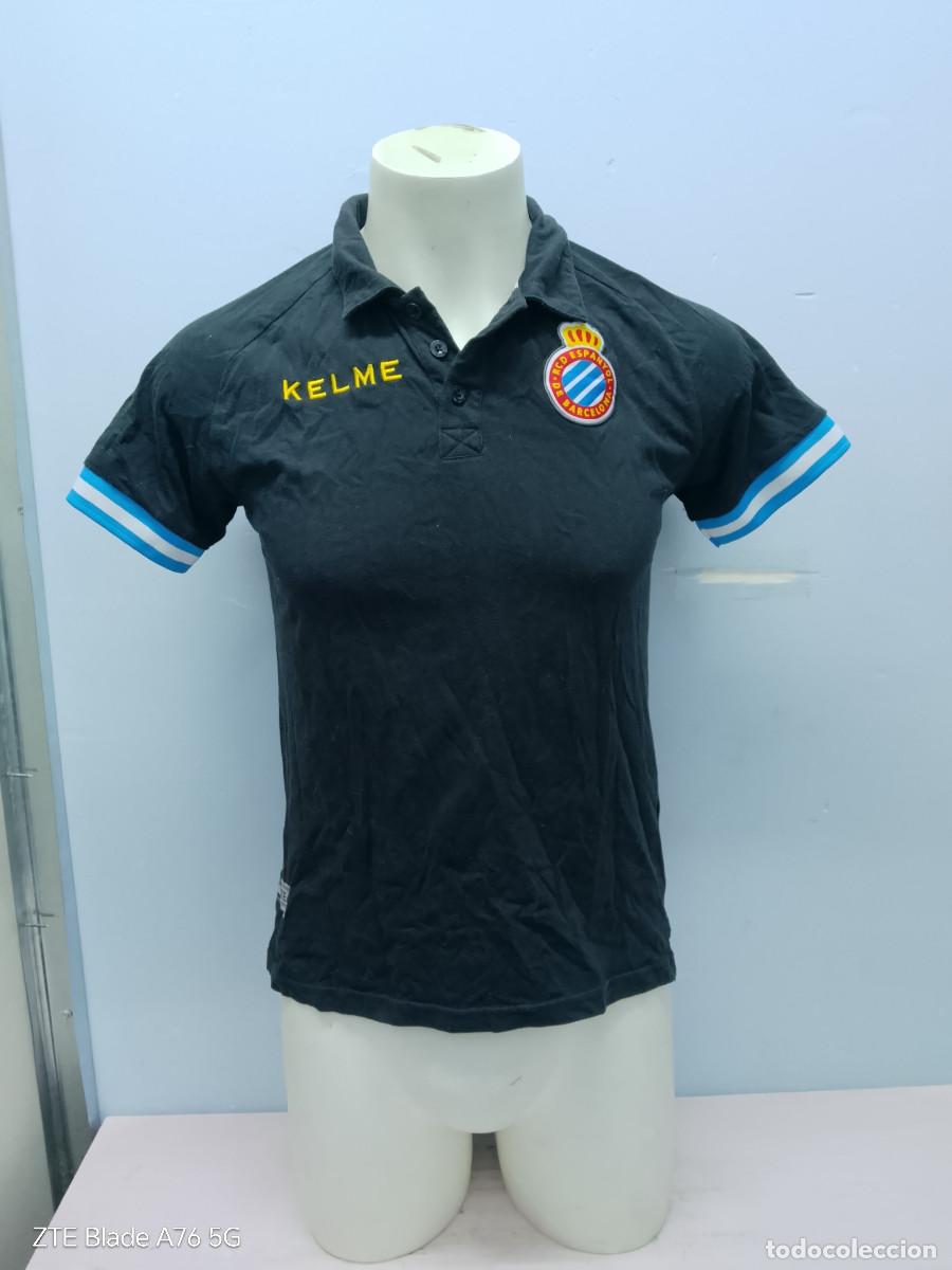 Coleccionismo deportivo: RCD Espanyol camiseta futbol football shirt polo S 50cts unisex chica mujer