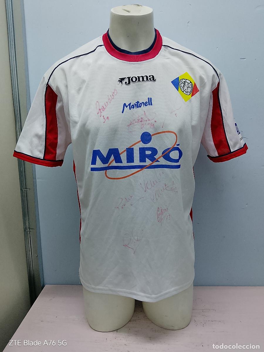 Coleccionismo deportivo: FS Martorell signed players camiseta futbol football shirt xl 62cts Catalunya