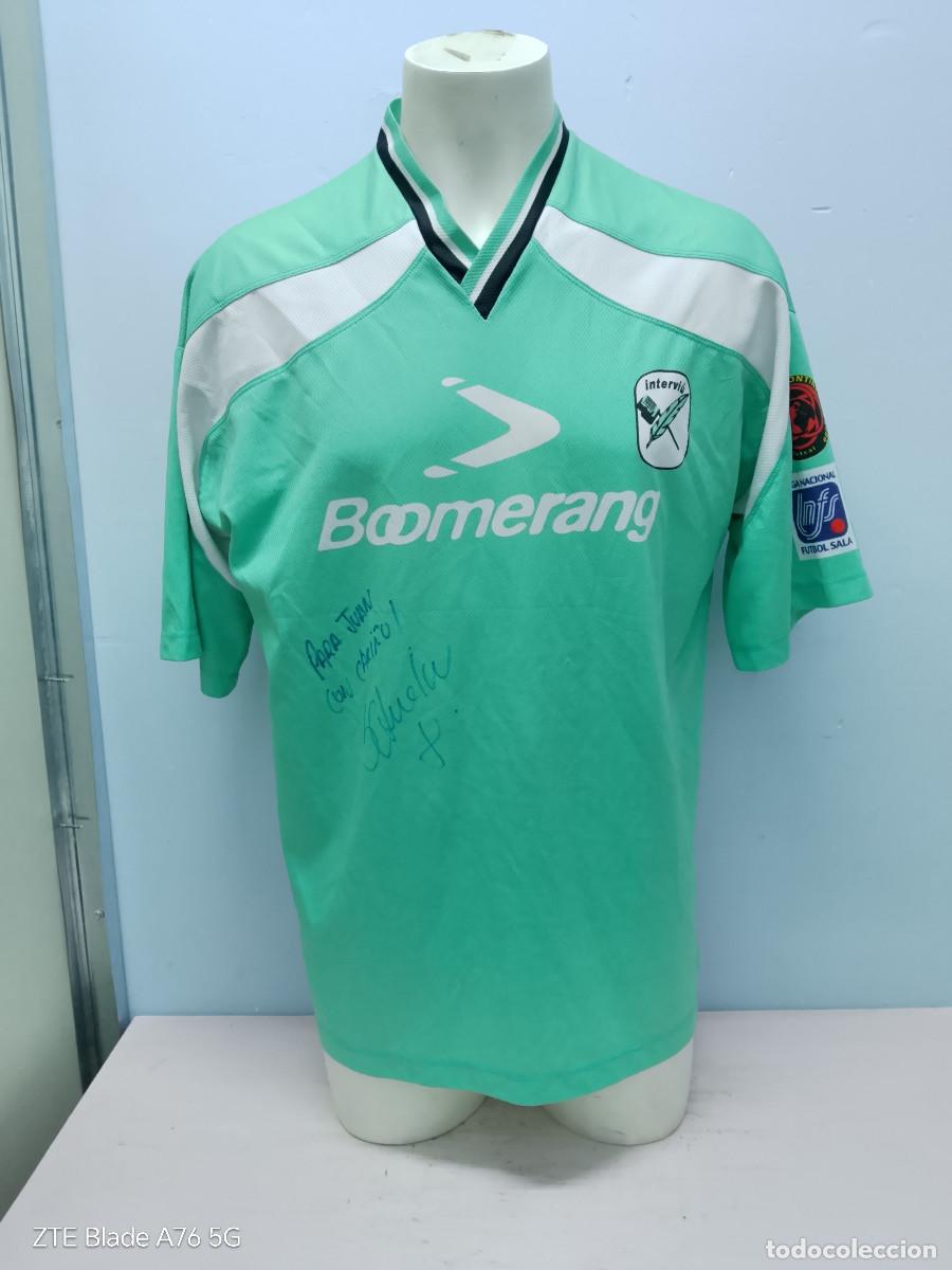 Coleccionismo deportivo: Schumacher Flavio match worn Movistar Interviu futsal camiseta football shirt Brasil Sao Paulo xl