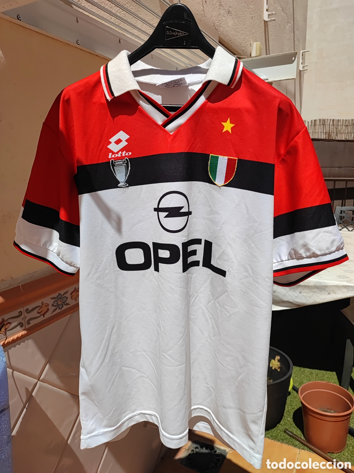 Coleccionismo deportivo: ac Milan 1994-95 camiseta champions XL