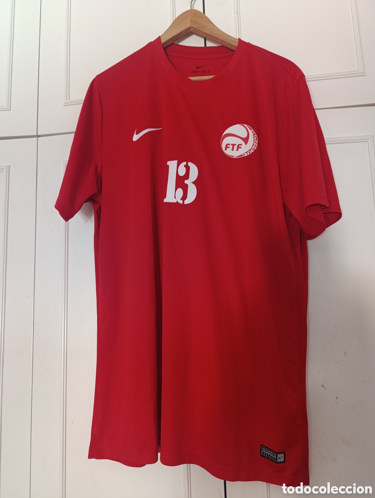 Coleccionismo deportivo: Camiseta matchworn Selecci&oacute;n de Tahit&iacute;