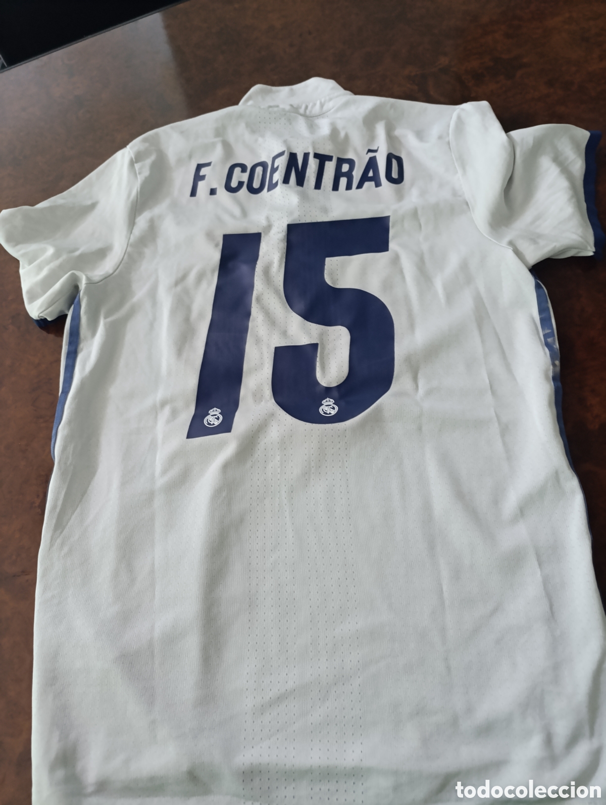 Coleccionismo deportivo: Camiseta matchworn Real Madrid CF Coentrao
