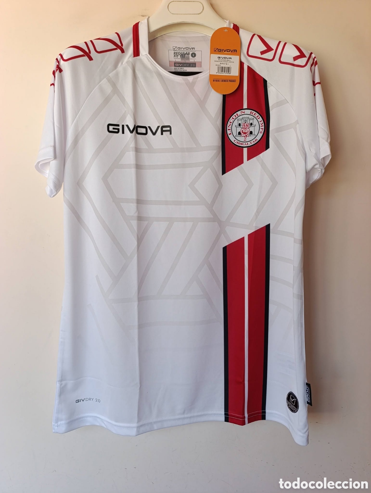 Coleccionismo deportivo: Camiseta oficial Lincoln FC de Gibraltar