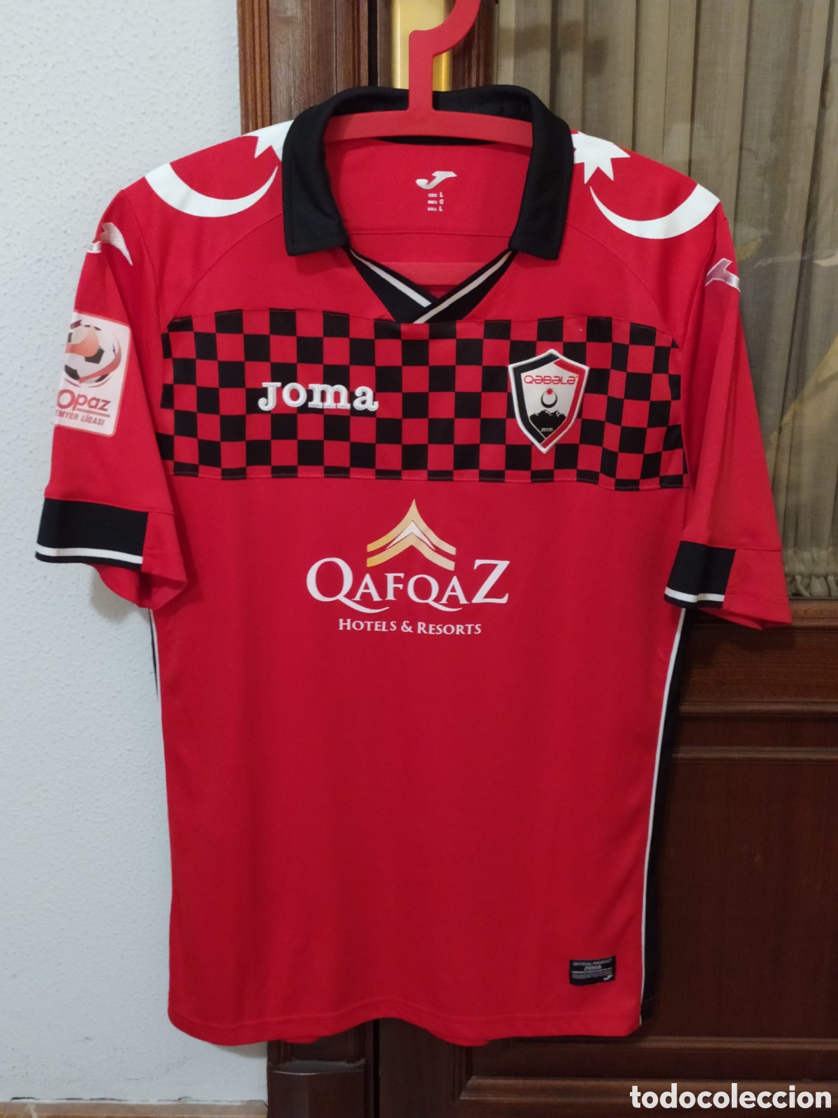 Coleccionismo deportivo: Camiseta matchworn FC Qabala de M&eacute;xico
