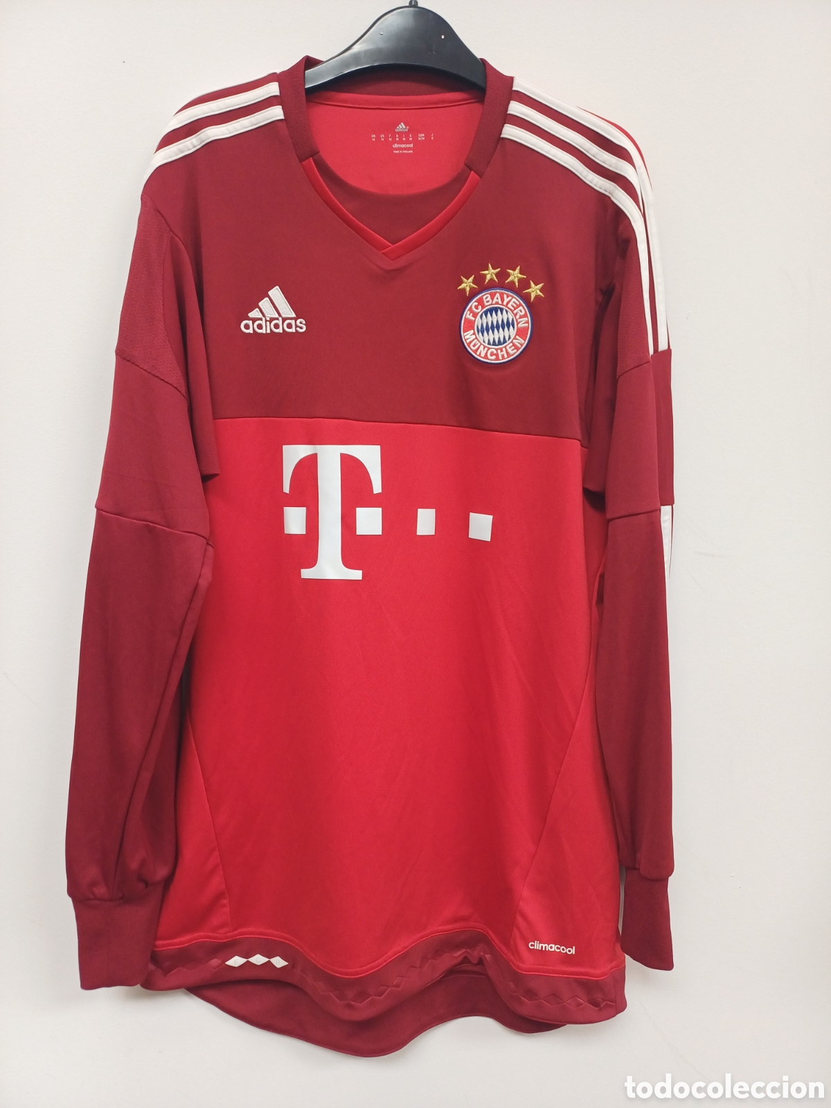 Coleccionismo deportivo: CAMISETA ADIDAS BAYERN MUNCHEN MUNICH TALLA M MANGA LARGA 2015