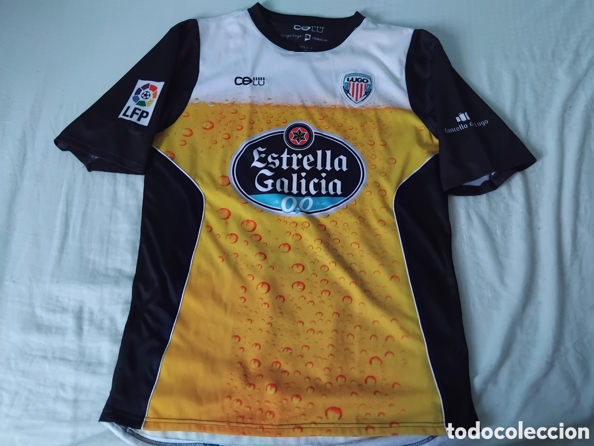 Coleccionismo deportivo: Camiseta CD Lugo 2014/15 talla XXL de adulto