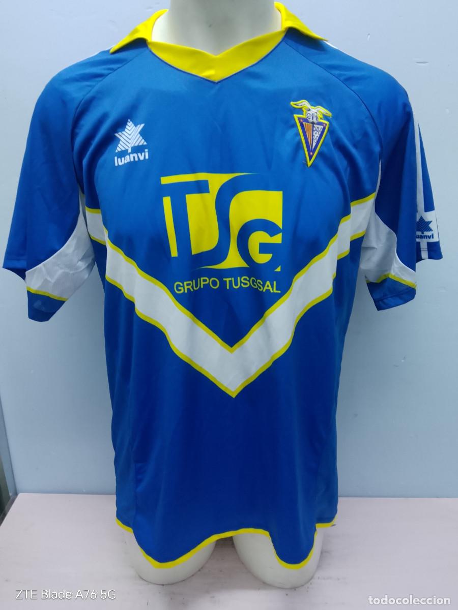 Coleccionismo deportivo: CF Badalona camiseta futbol football shirt match worn L 58cts