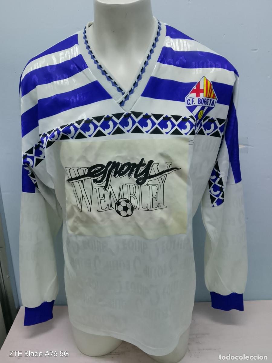 Coleccionismo deportivo: CF Bordeta sports wembley Barcelona camiseta futbol vintage football shirt catalunya xl