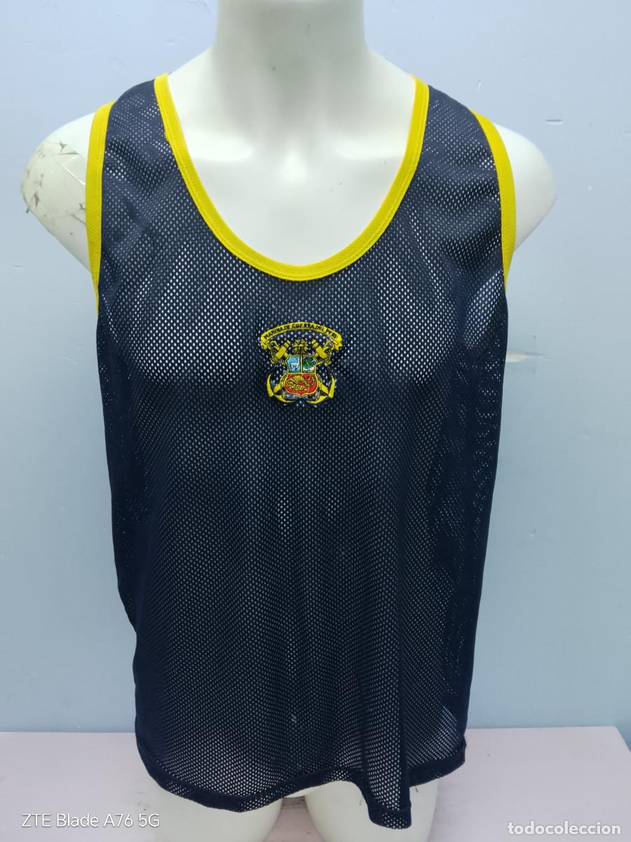 Coleccionismo deportivo: Marina de Guerra del Per&uacute; ejercito militar camiseta peru M 57cts