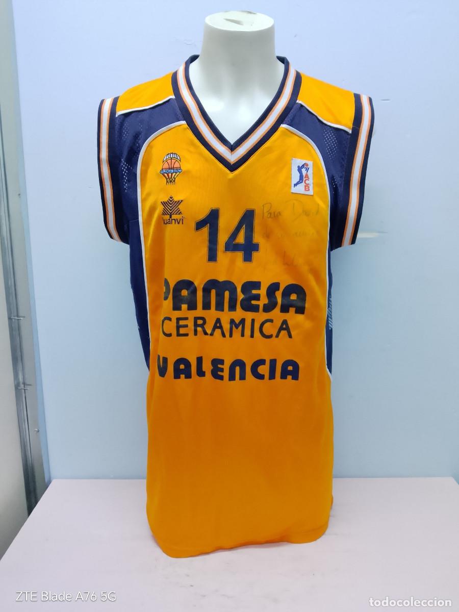 Coleccionismo deportivo: Jordi Millera Pamesa Valencia match worn basketball ACB camiseta shirt legend tau vitoria xxl 61x88