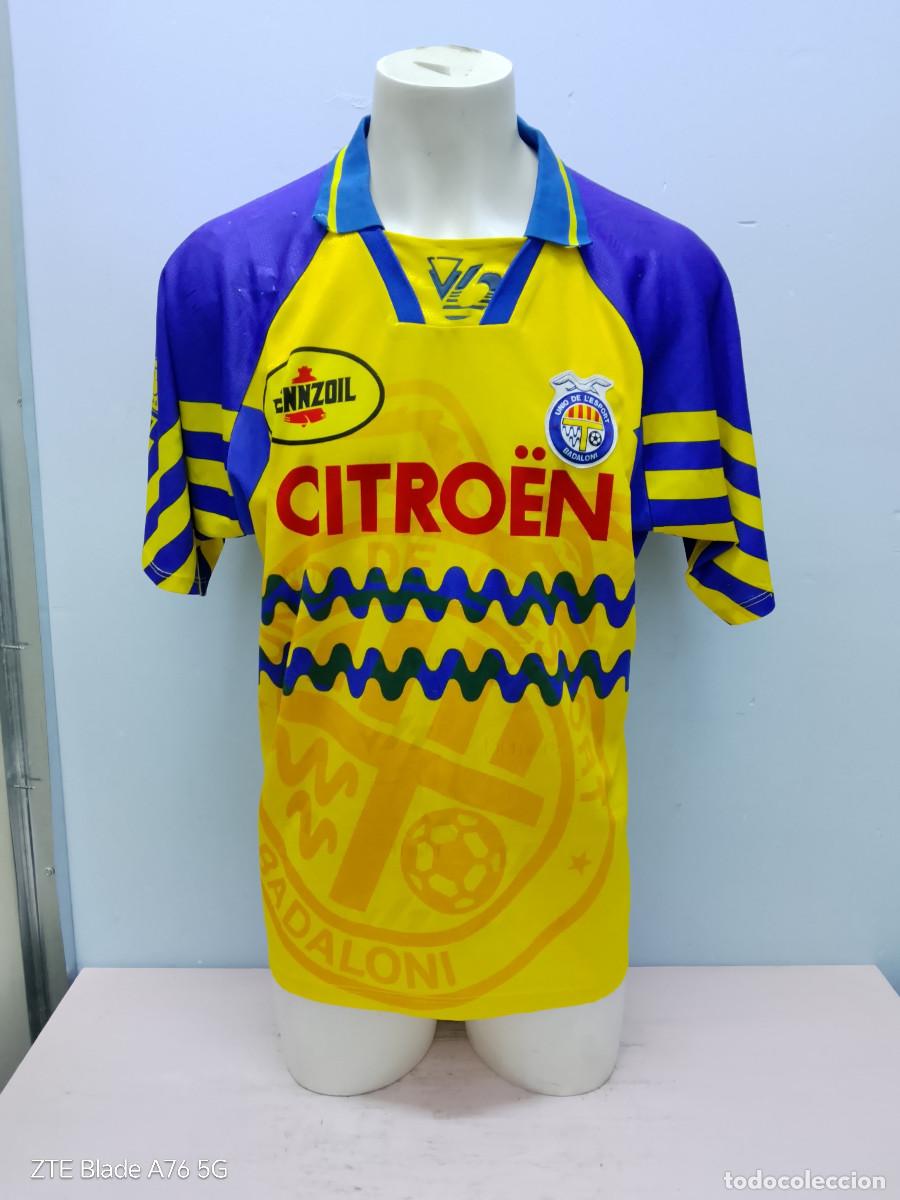 Coleccionismo deportivo: UE Badaloni vintage Badalona match worn camiseta futbol football shirt Catalunya xl