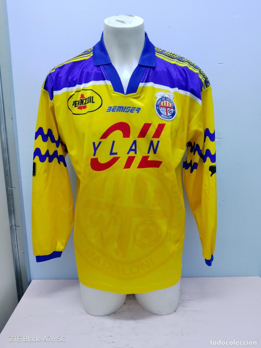 Coleccionismo deportivo: UE Badaloni vintage Badalona match worn camiseta futbol football shirt Catalunya xl