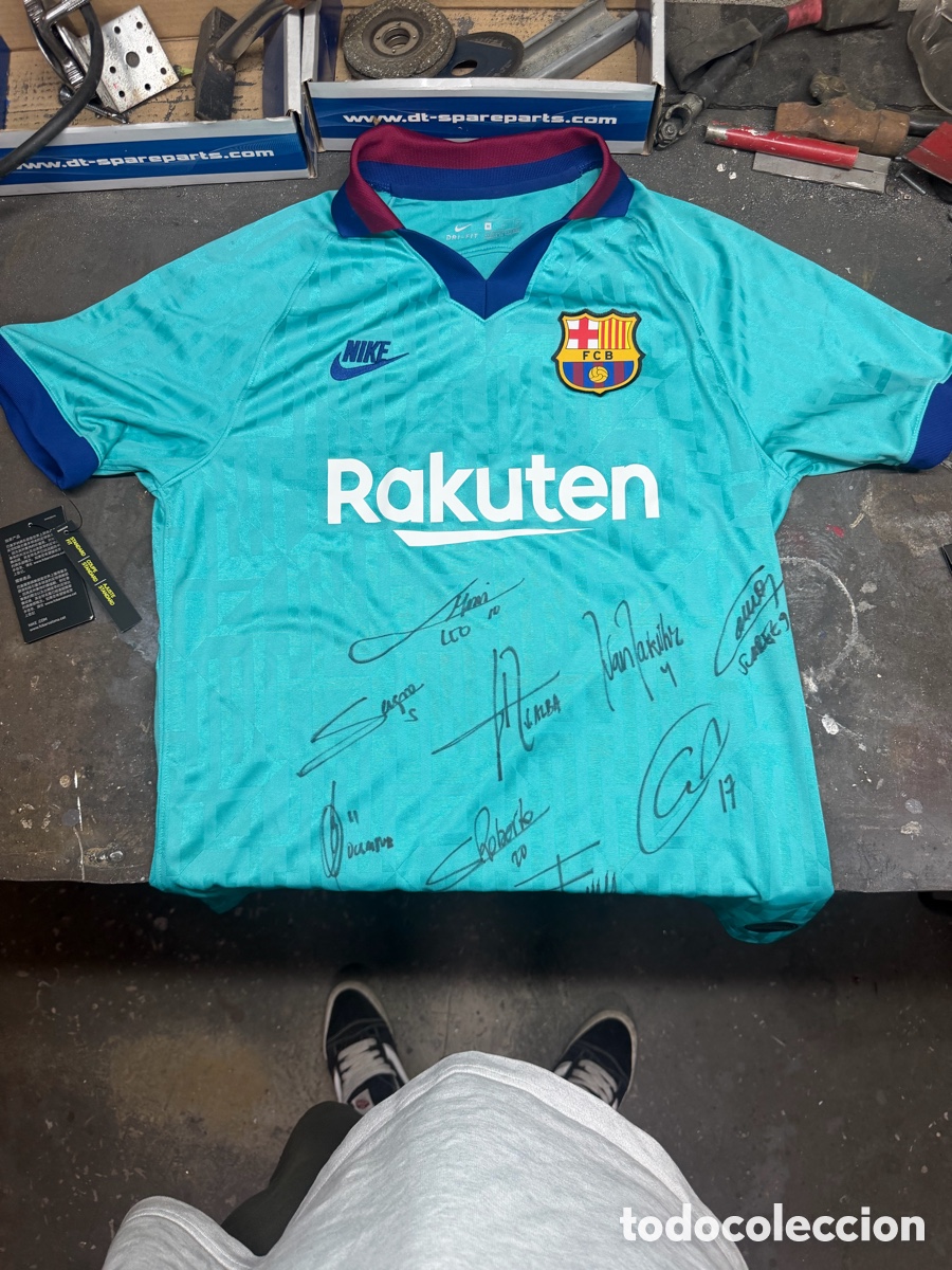 Coleccionismo deportivo: FC Barcelona Nike 2019/20 &ndash; Camiseta original con m&uacute;ltiples firmas