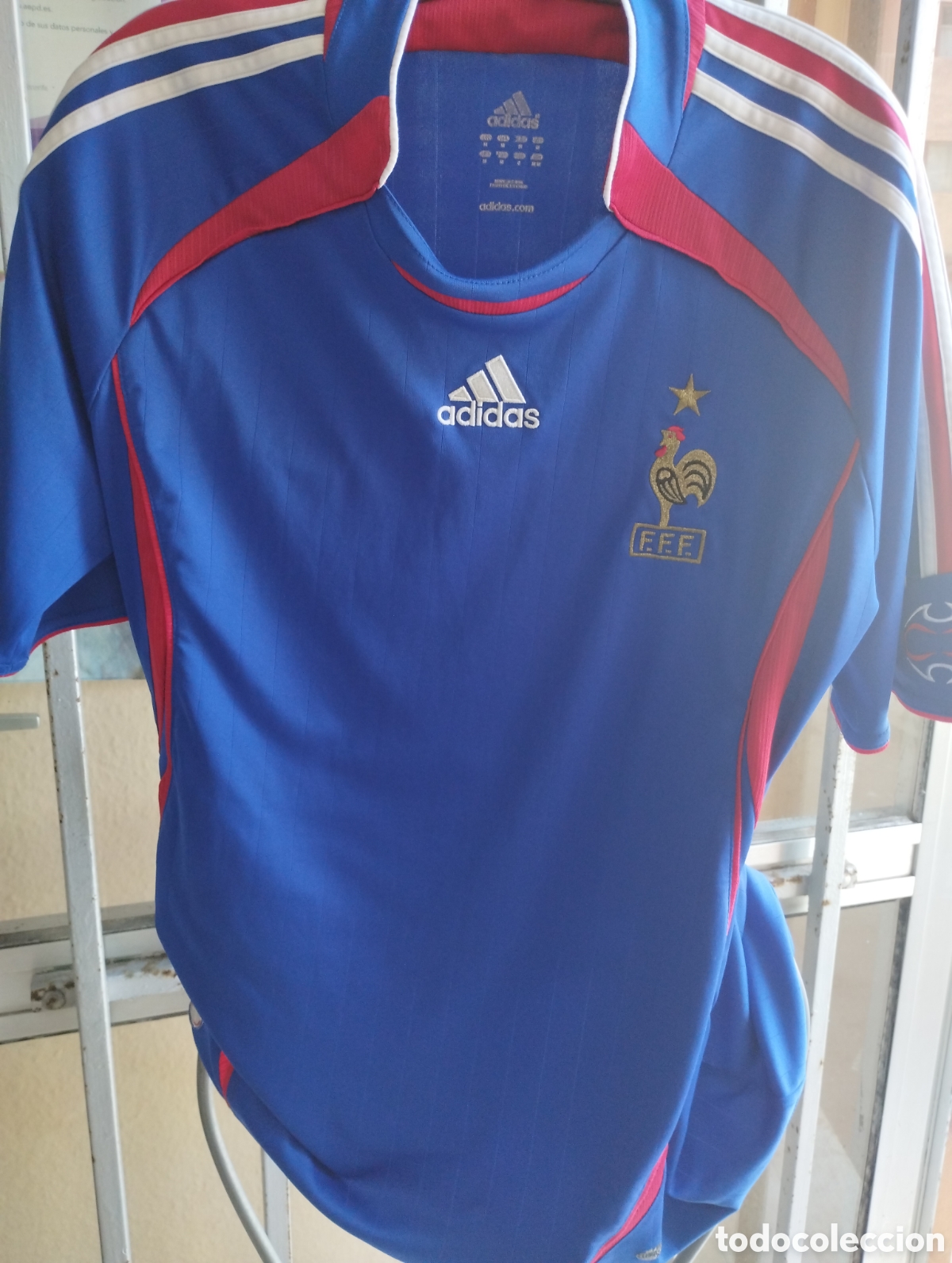 Coleccionismo deportivo: Camisa Francia vintage