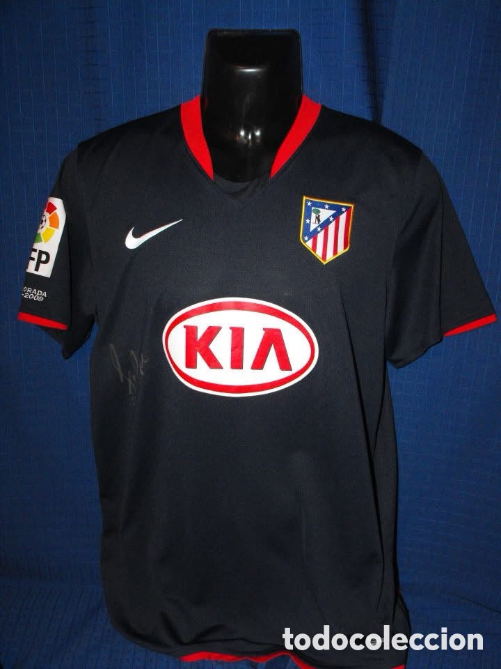 Coleccionismo deportivo: Match worn y firmada Luis Filipe Atl&eacute;tico de Madrid 2008-2009