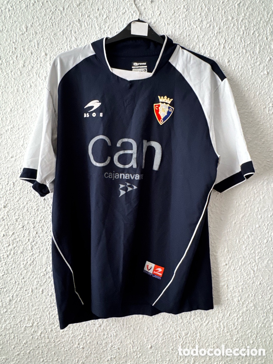 Collezionismo sportivo: Antigua Camiseta deportiva vintage de F&uacute;tbol CA. Osasuna temporada 2004-05 TALLA -L-