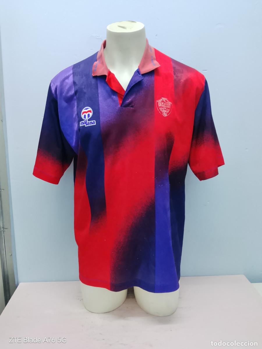Coleccionismo deportivo: 1980 Pe&ntilde;a Ciudad Puerta Blanca Malaga camiseta futbol football shirt xl