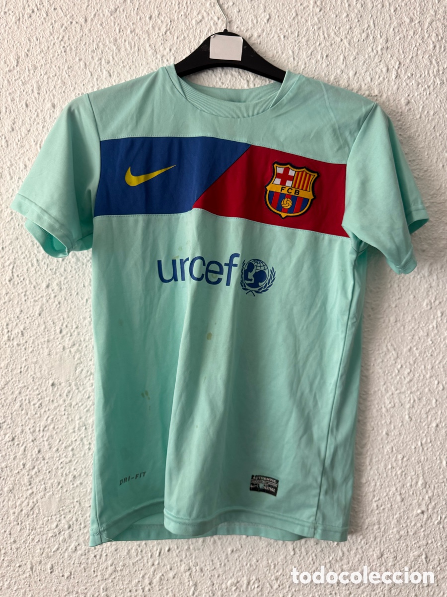 Collezionismo sportivo: Antigua Camiseta deportiva FC Barcelona vintage 2010-2011 TALLA -152- Nike