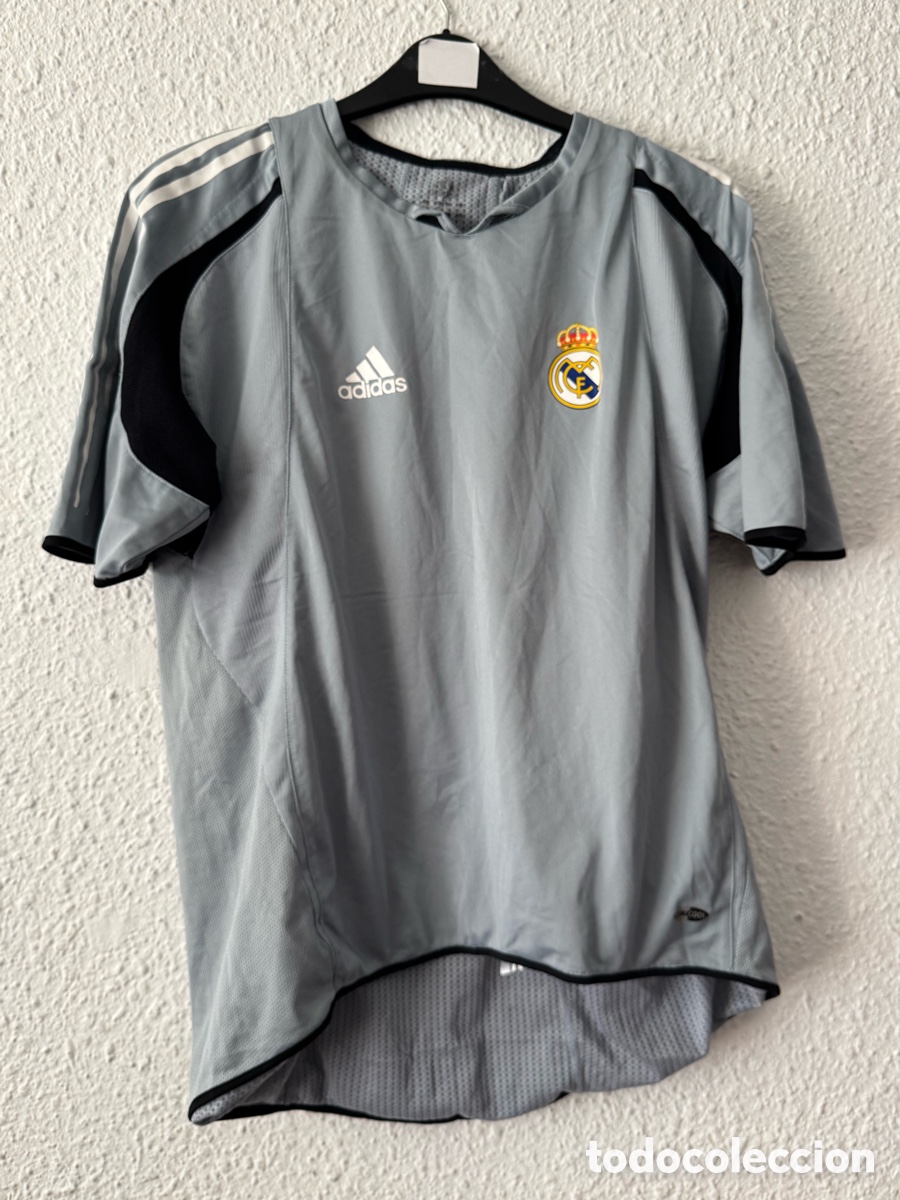 Collezionismo sportivo: Antigua Camiseta deportiva vintage de F&uacute;tbol Real Madrid TALLA -L- Adidas