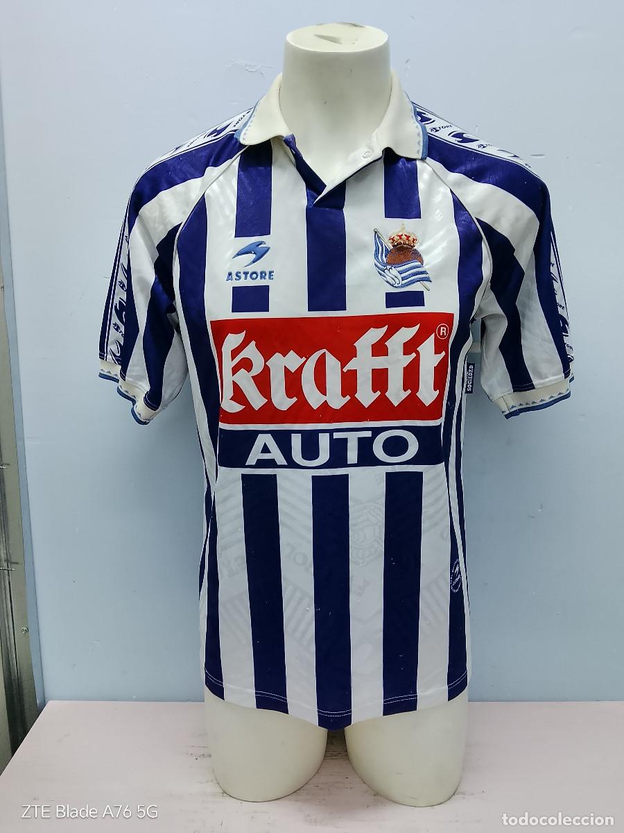 Coleccionismo deportivo: Real Sociedad 1996 camsieta futbol football shirt L