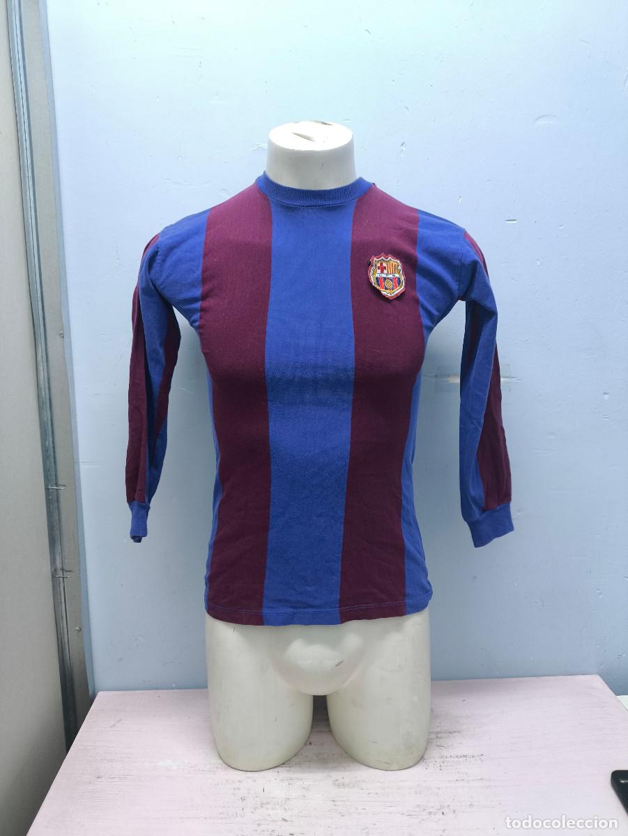 Coleccionismo deportivo: FC Barcelona Monthalt 1977 match worn camiseta futbol football shirt M 48x65cts