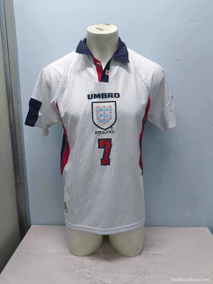Coleccionismo deportivo: David Beckham England Inglaterra camiseta futbol football shirt L 56cts
