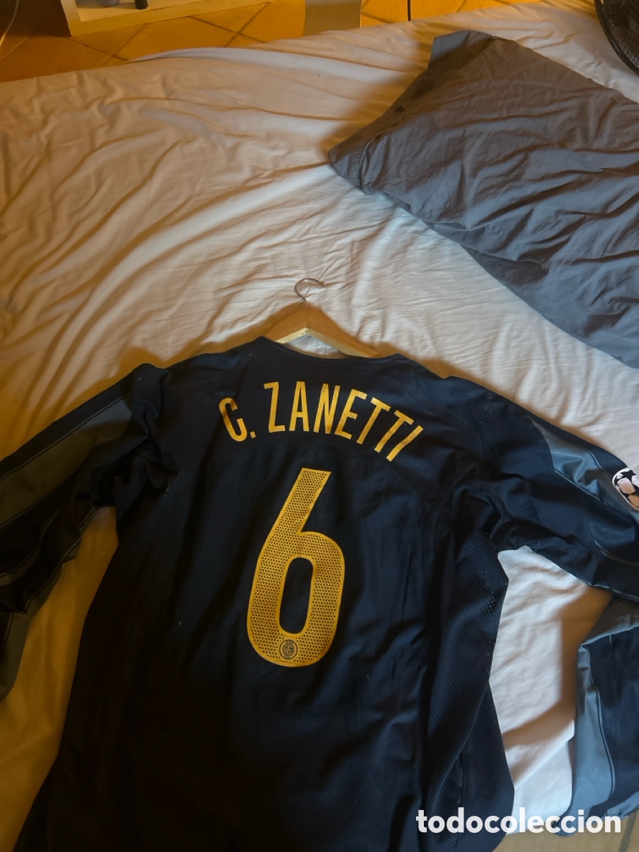 Collezionismo sportivo: Camiseta de zanetti aut&eacute;ntica