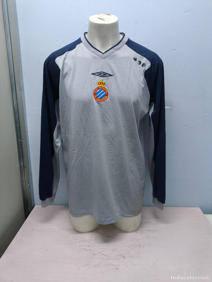 Sammelleidenschaft Sport: RCD Espanyol entreno camiseta futbol football shirt L 64cts