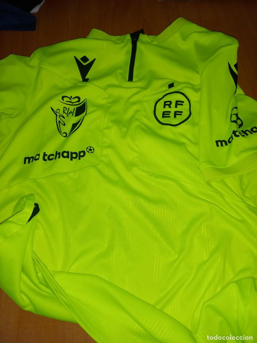 Coleccionismo deportivo: CAMISETA ARBITRO MATCHAPP MACRON - Foto 1