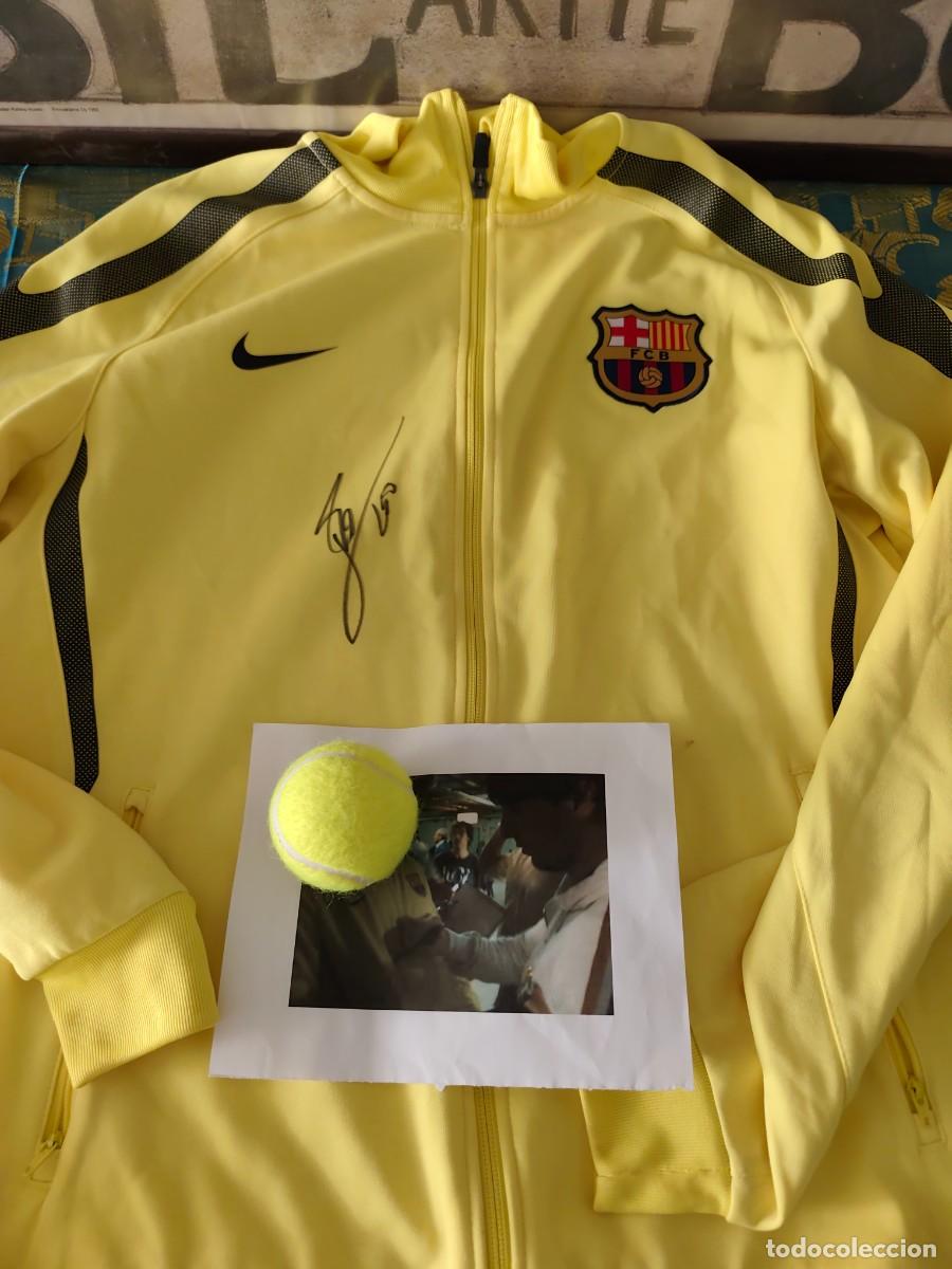 Coleccionismo deportivo: Sudadera original Lionel Messi fc Barcelona 2005 firmada